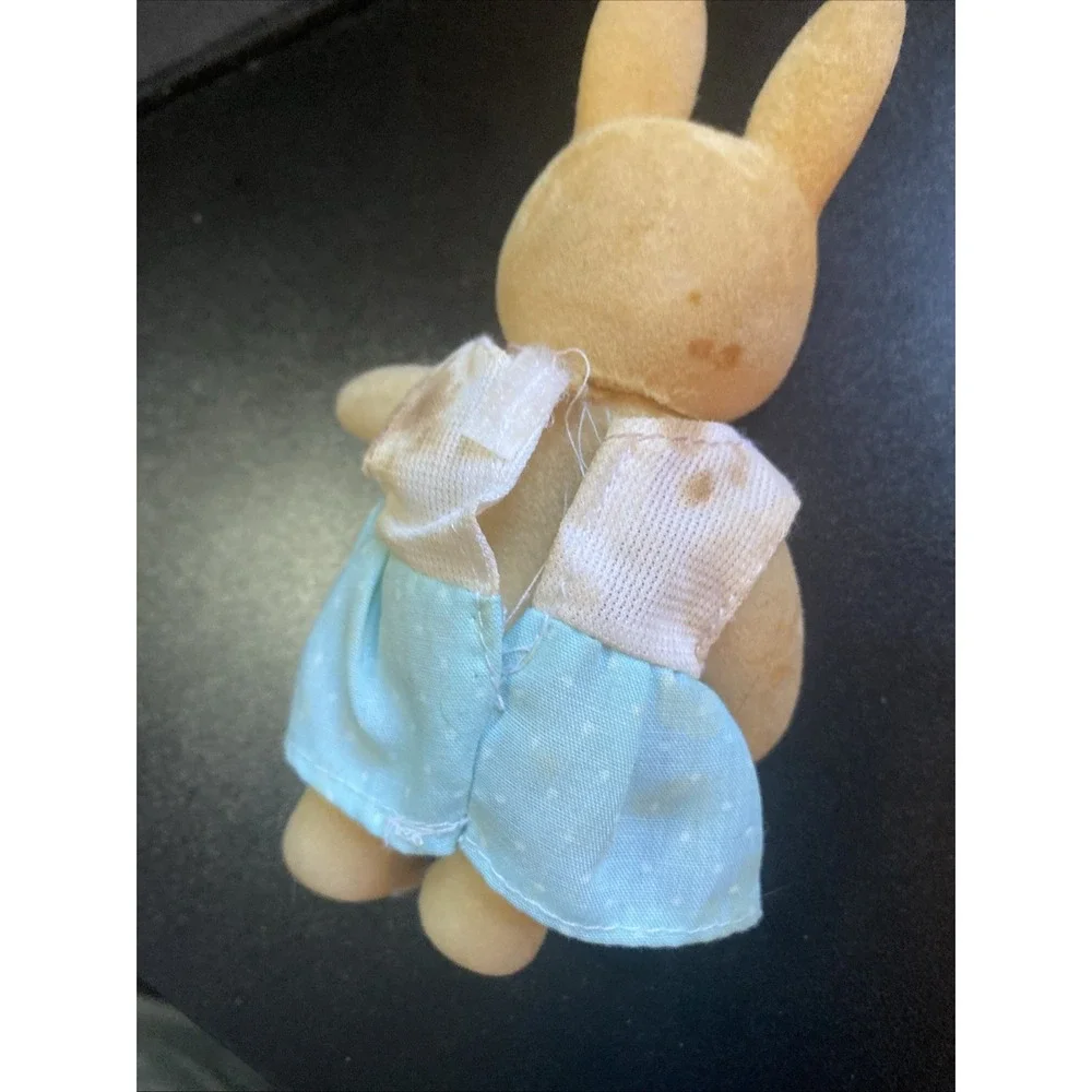 Sylvanian Vintage Red Eye Rabbit Nice Toy Rabbit Soft Vintage